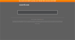Desktop Screenshot of cuswril.com